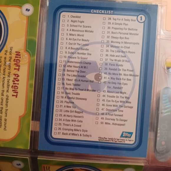 2001 Topps Monsters Inc Trading Card Complete Set 98 Cards w/ Inserts Disney Pix - Picture 10 of 10